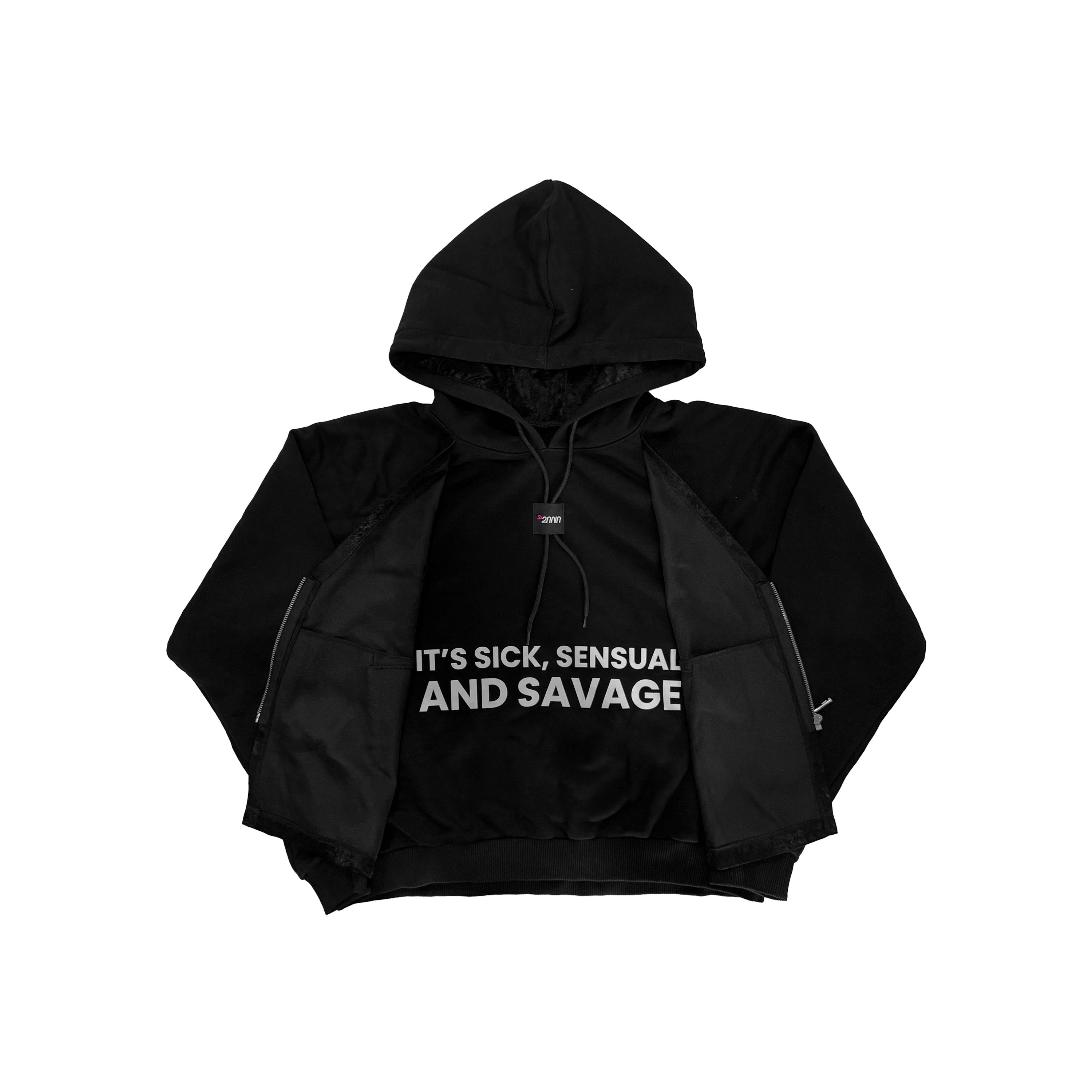 "LAYERS" HOODIE BLACK